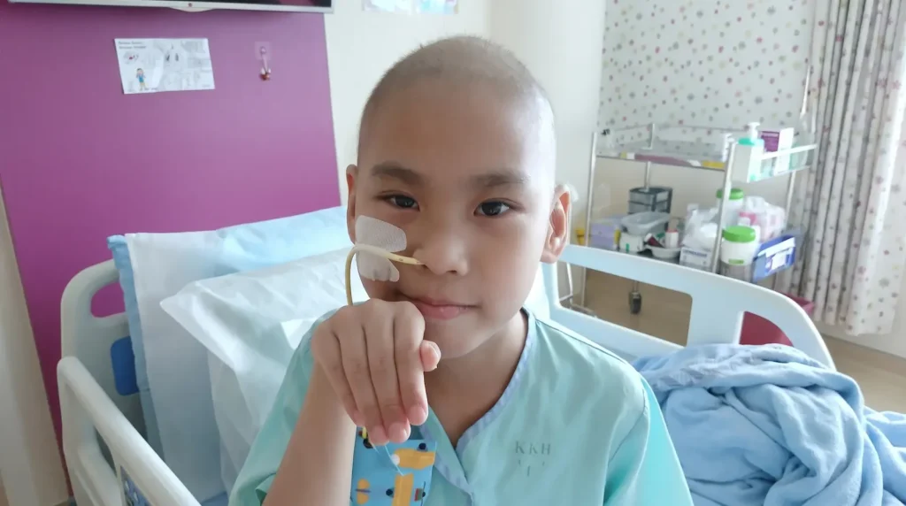 Kenny Zhu (Age 8) – Aspires to be a Lego Builder - During Treatment